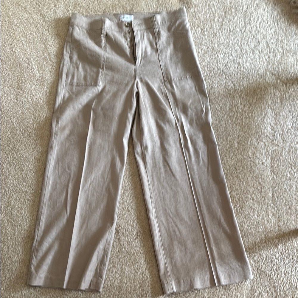 Evereve women’s wide leg tan pants